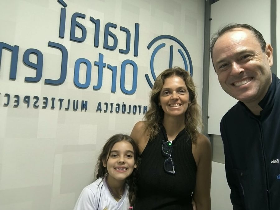 Família atendida na Icaraí Orto Center